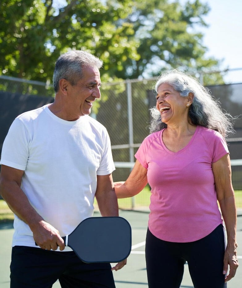 pickle ball LTC couple NO GROK