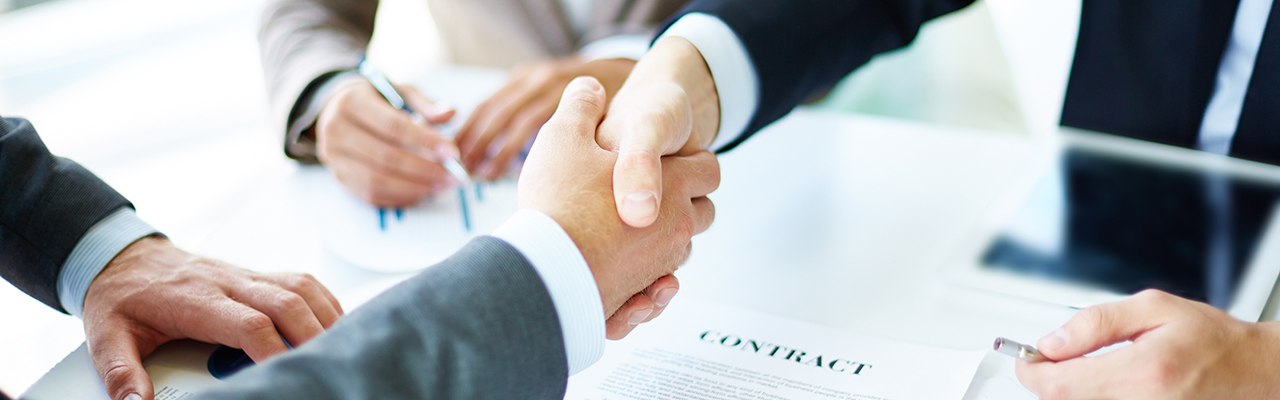 life insurance sales shaking hands