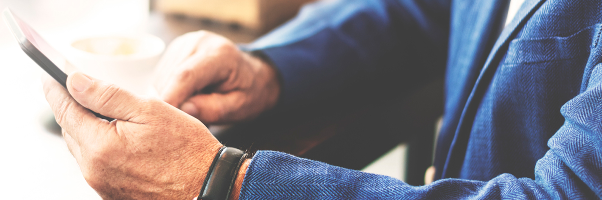 man using calculator